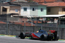 Lewis Hamilton on track in the McLaren