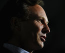 Christian Horner faces the media at Red Bull's headquarters