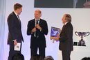 Adrian Newey receives the Sir Jackie Stewart Award at the BRDC Awards