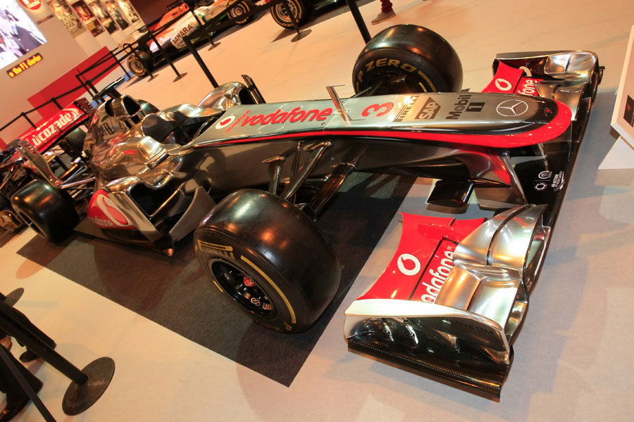 McLaren's MP4-26 on display at the Autosport show