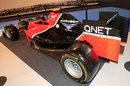 The Marussia MR01 on display at the Autosport show