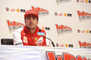 Fernando Alonso faces the media on Thursday morning