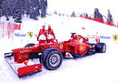 Fernando Alonso and Felipe Massa with an F2012 at the opening of a new piste