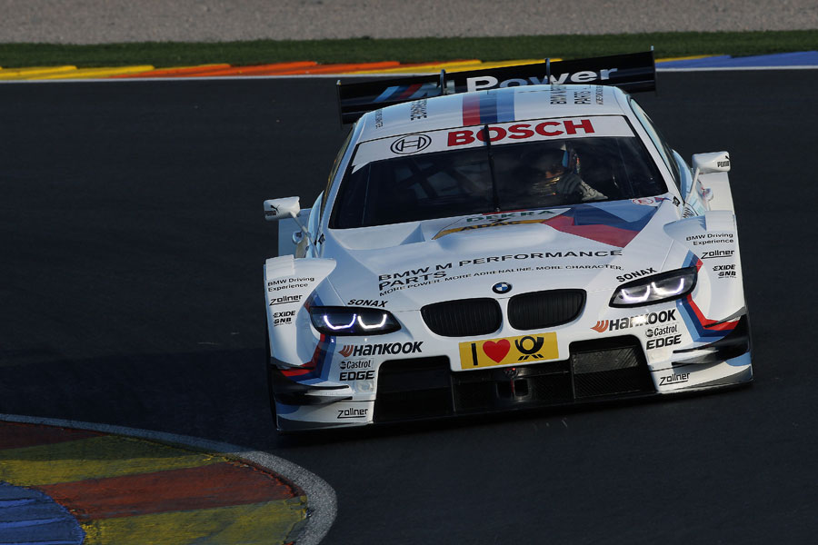 Timo Glock on track during his first DTM test with BMW