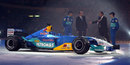 Sauber launches its C22 car on an ice rink
