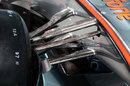 Front suspension detail on the new McLaren MP4-28