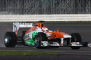 Paul di Resta puts the first few miles on the Force India VJM06