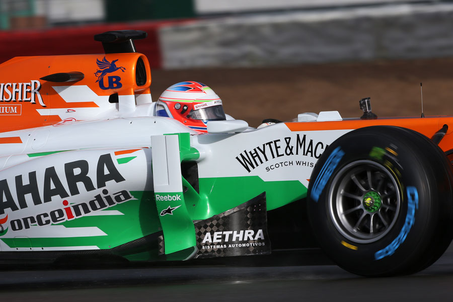 Paul di Resta in the cockpit of the Force India VJM06