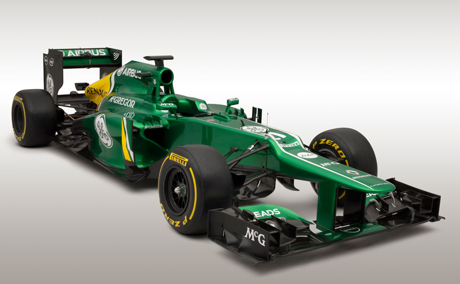 The covers come off the 2013 Caterham