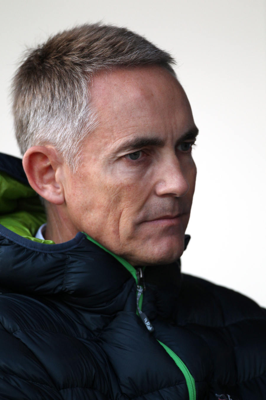 Martin Whitmarsh deep in thought on the first day of testing
