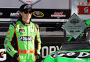 Danica Patrick poses after securing pole at the NASCAR Sprint Cup Series Daytona 500