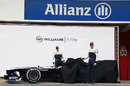 Pastor Maldonado and Valtteri Bottas pull the covers off the new Williams