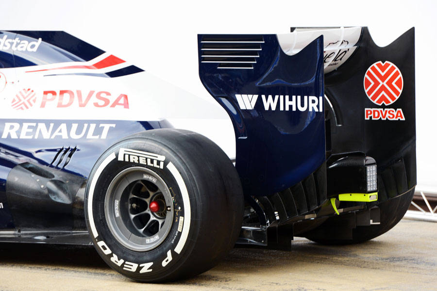 The rear of the new Williams FW34