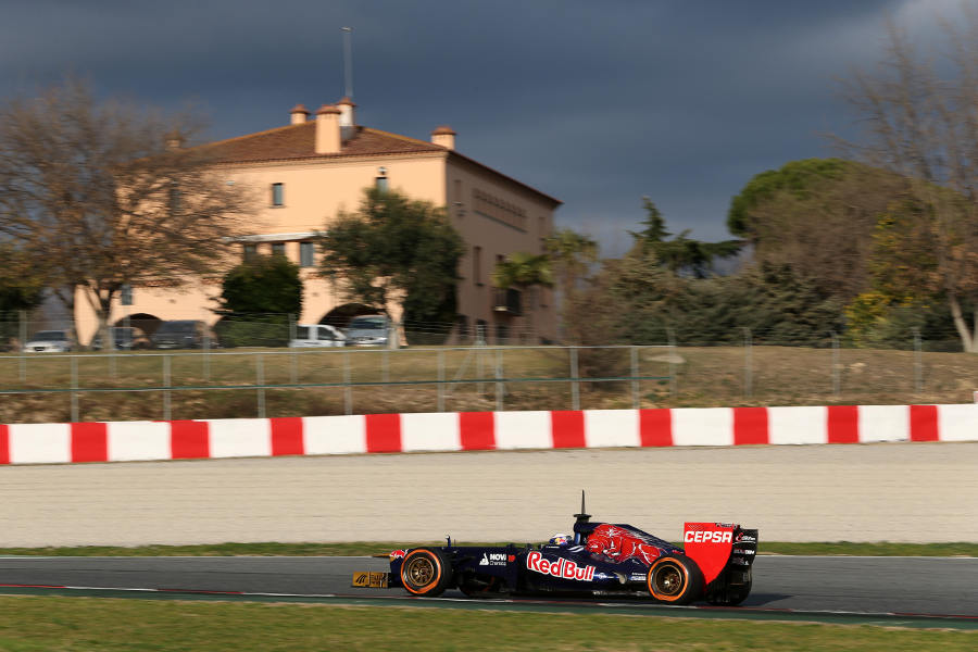Daniel Ricciardo at speed in the STR8