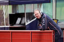 Williams technical director Mike Coughlan watches on from the pit wall