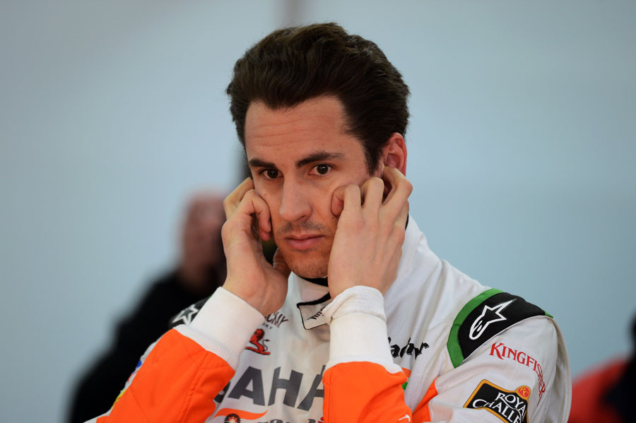 Adrian Sutil in the Force India overalls