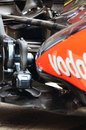 Rear suspension of the McLaren 