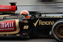 Romain Grosjean in the Lotus E21