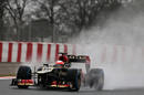 Romain Grosjean on full wet tyres on Friday afternoon