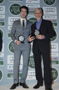 Josh and Damon Hill at the Motor Sport Hall of Fame