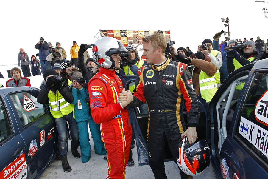 Kimi Raikkonen takes part in Race of the Stars