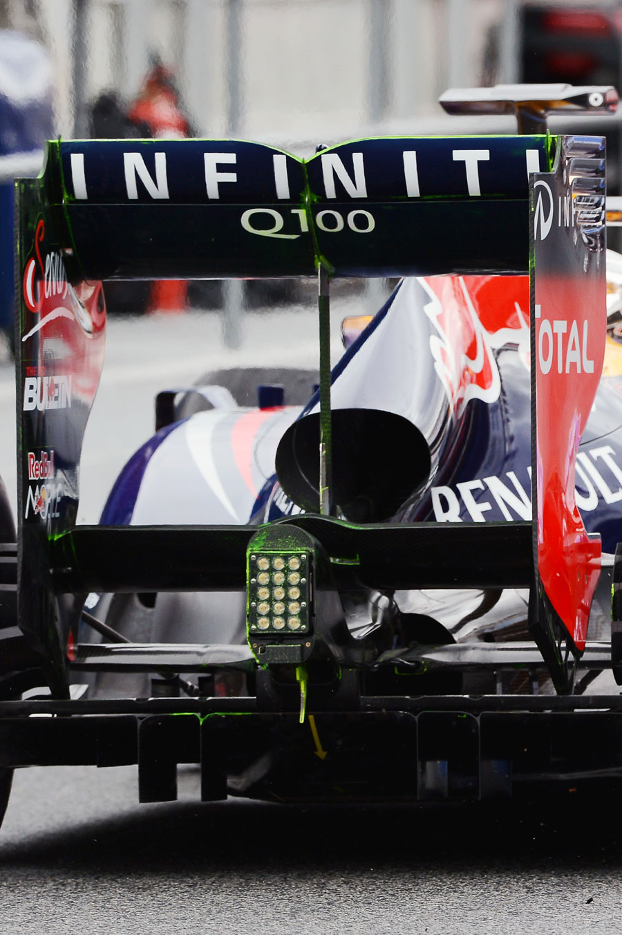 A Drag Reduction Device on Sebastian Vettel's car