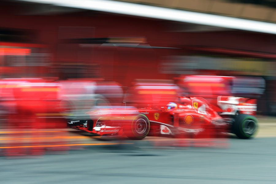 Ferrari practice pit stops