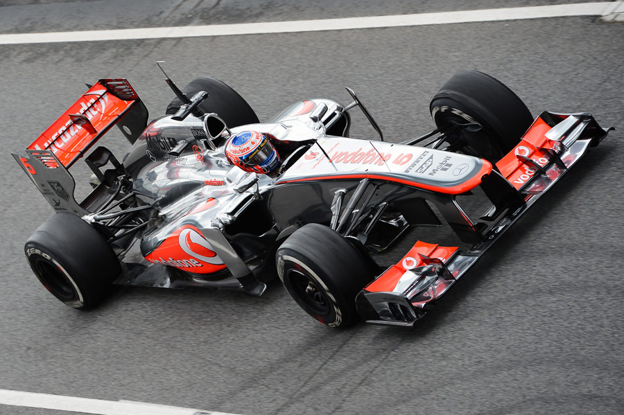 Jenson Button in the McLaren 