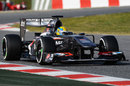 Esteban Gutierrez on track in the Sauber