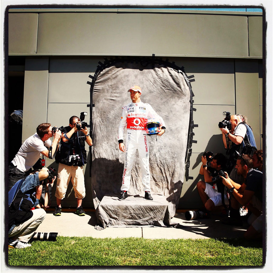 Jenson Button during the driver portrait session