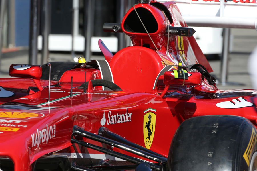 Ferrari's F138 awaits scrutineering