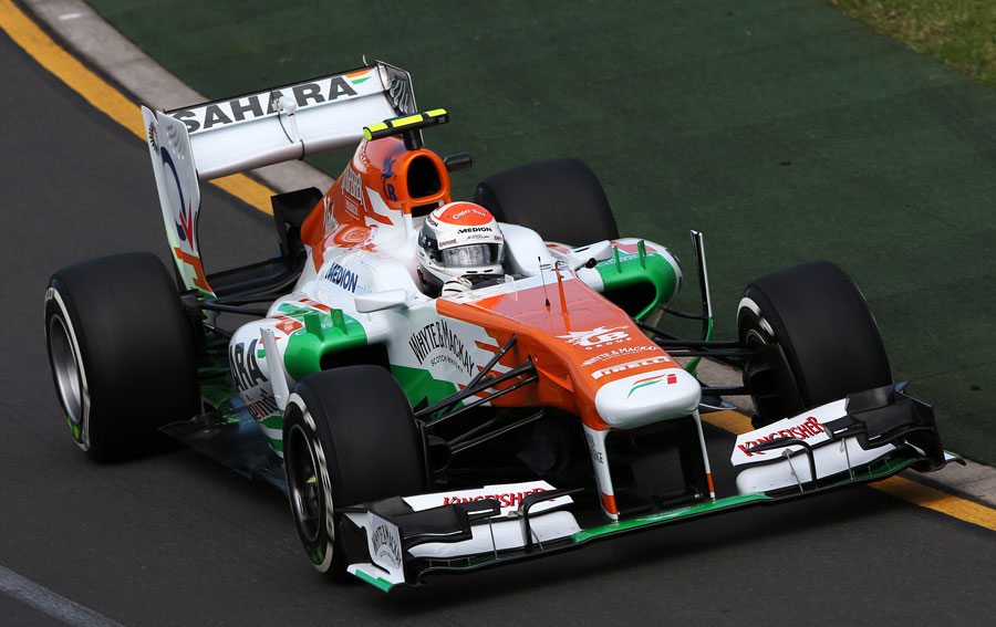 Adrian Sutil out on track during FP1