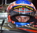 Jenson Button prepares to head out of the pits