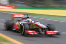 Jenson Button out on track during FP1