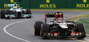 Kimi Raikkonen moves away from Lewis Hamilton