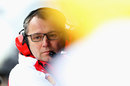 Stefano Domenicali casts a watchful eye over qualifying