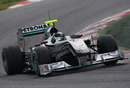 Nico Rosberg setting the early pace in Barcelona