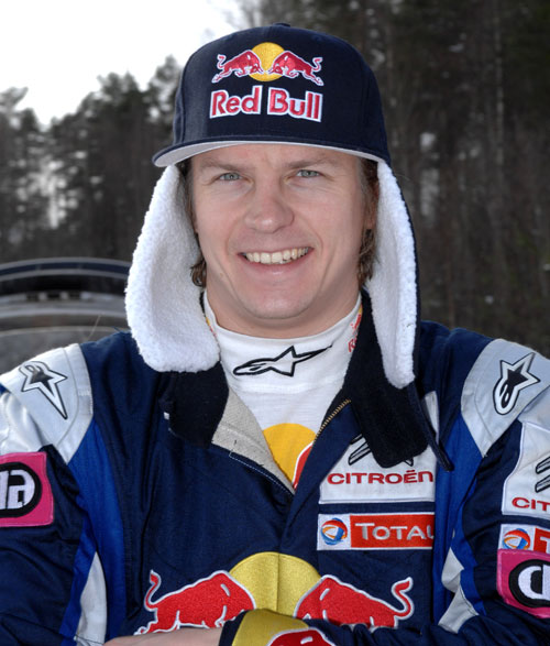 Kimi Raikkonen at the Swedish Rally
