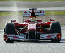 Felipe Massa on slick tyres in the wet