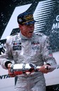 David Coulthard celebrates his win in Australia