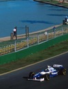 Damon Hill is the first man to win at the new Albert Park circuit