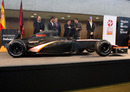 The new HRT F1 car