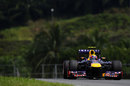 Mark Webber at speed on the hard tyre