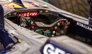 The cockpit of Sebastian Vettel's Red Bull
