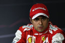 Felipe Massa in the post-qualifying press conference