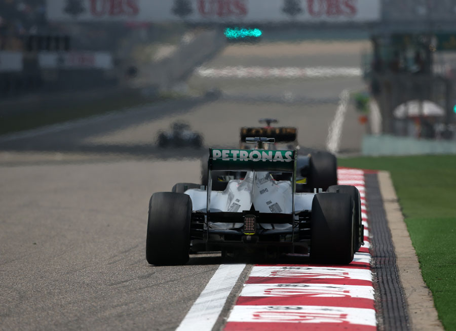 Nico Rosberg exits the final corner 