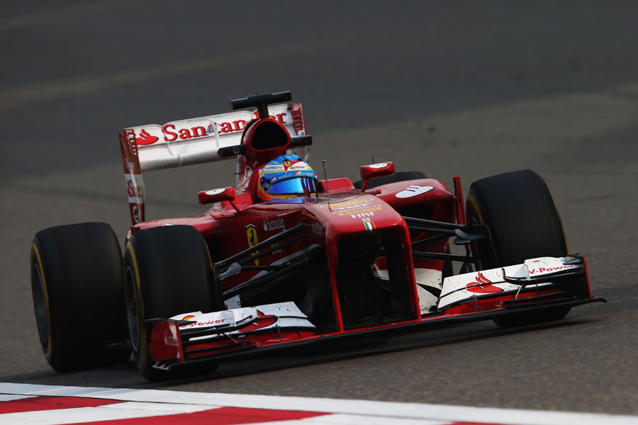 Fernando Alonso on a soft tyre run on Friday