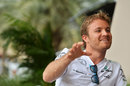 A smiling Nico Rosberg during the Thursday press briefings