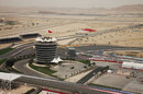 An aerial view of Bahrain circuit