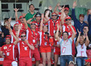 Ferrari fans in the grandstands